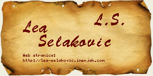 Lea Selaković vizit kartica